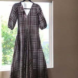 Plaid Maxi Fall Dress